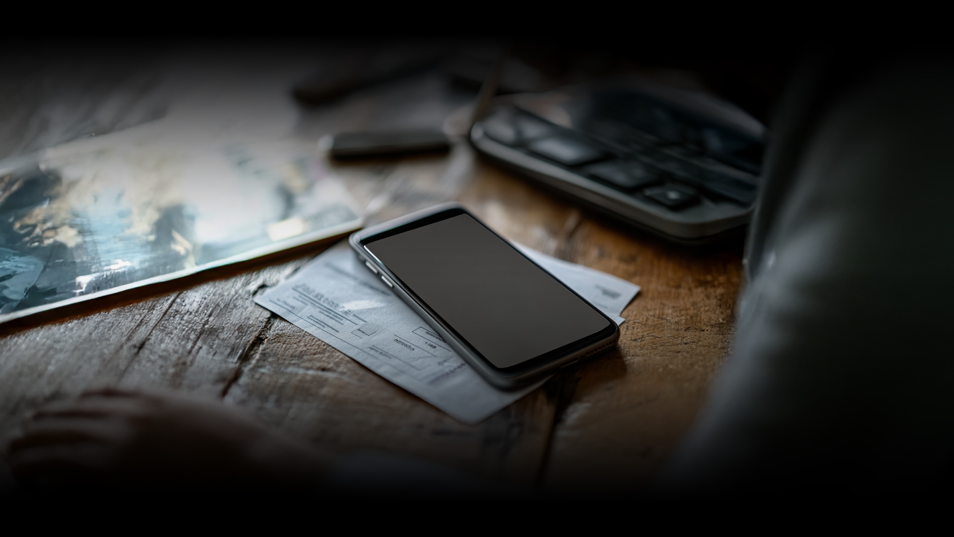 Mobile phone with shop receipt in front view. Concept of online payment, digital invoice and electronic cash check. Vector realistic mock up of smartphone